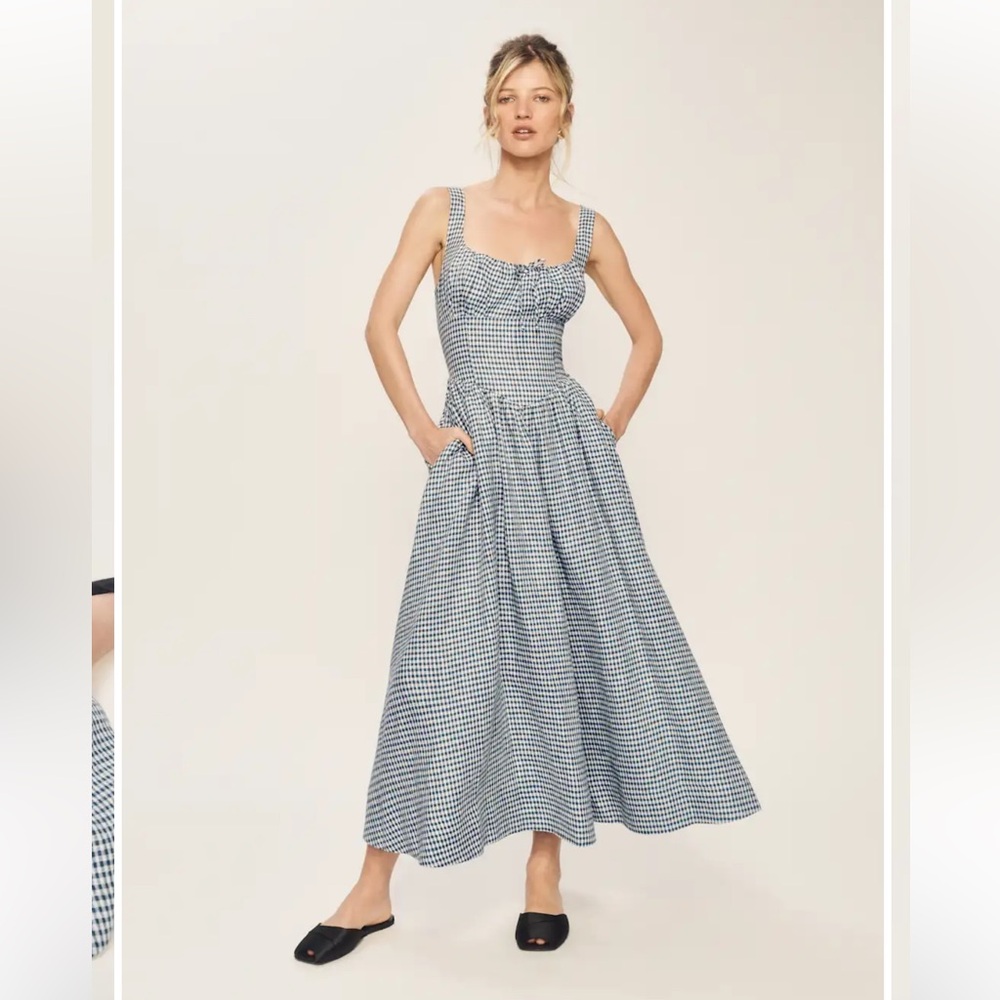 Reformation Petites Balia Linen Dress